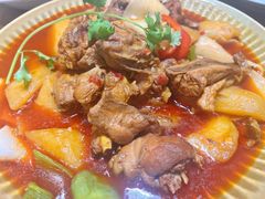 大盘鸡自带皮带面-贯贯吉·清真餐厅(浙江中路店)