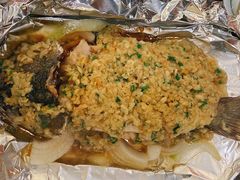 铁板蒜香鲈鱼-西江美食舫·江西菜(健德桥店)