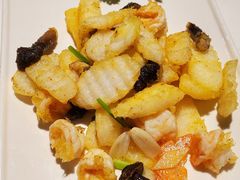 山药鸡枞菌炒虾球-十六台·经典广东菜(德外大街店)