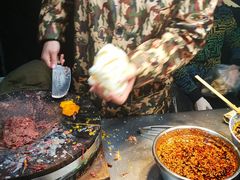 -清真马乐贝腊牛肉蛋黄菜夹馍(马蓉洒金桥店)