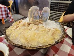 象拔蚌刺身一船-吉源大排档·鱼生·海鲜(烧烤彩印厂店)
