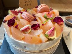日式白桃淡奶油蛋糕-小苍兰风铃草蛋糕甜品(沈阳店)