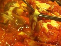 奶酪海鲜炒米条-包装马车·韩国料理·포장마차