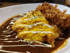 吉列黑豚咖喱蛋包饭-Ufufu cafe(天神巷店)
