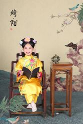 -后宫·古装汉服京剧儿童亲子全家福摄影