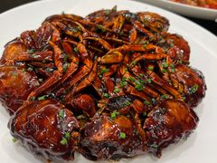 毛蟹炒年糕-新南华大酒店(长寿店)