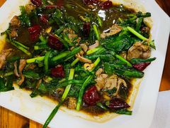 大蒜炒肉丝-黑皮酸菜鱼(绣花巷店)