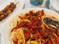 辣皮子炒肉-汗腾格里·风味餐厅(新疆驻京办店)