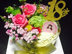 鲜花千层蛋糕-艾加柒克蛋糕茶歇甜品台(春熙路店)