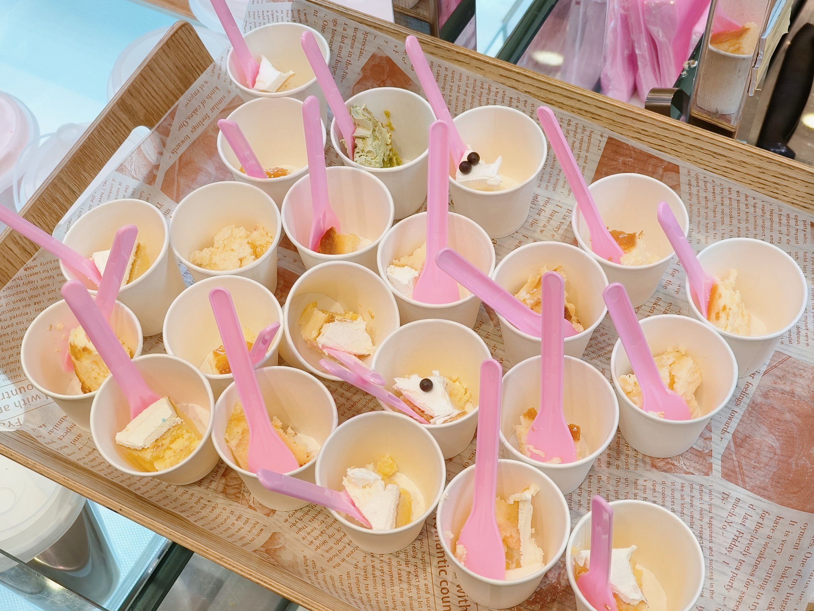 今天的免费试吃甜点,太诱人