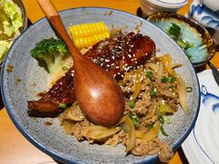 牛肉鳗蒲烧双拼饭-渔寿司·日本料理(艾尚天地店)