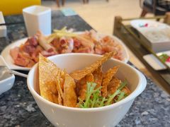 炸黄金豆皮-一席地·本地鸡窝·杭帮鸡火锅(萧山银隆百货店)