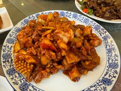 八珍豆腐煲-金牌餐厅·天津菜·八珍豆腐·老爆三(瓷房子店)