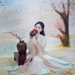 -后宫·古装汉服京剧儿童亲子全家福摄影