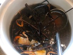 山螃蟹煲水照影-水乡人家