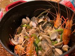 橄榄油焗罗氏虾贝壳-千岛蚝高压锅生蚝·人参火锅(白云万达店)