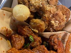 炸鸡翅一半一半-富乐满韩国正宗炸鸡韩国料理(虹泉路店)