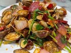 辣炒花蛤-听涛雅苑百味饺子老家菜馆