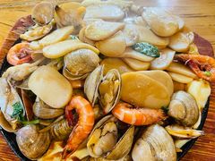 铁板海鲜年糕-逸香海鲜面疙瘩(嵊泗店)