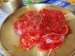 金会长鲜拌嫩牛肉-金会长自助海鲜·烤肉(人民广场店)