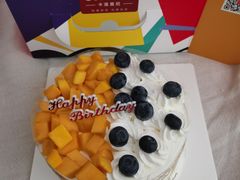 蓝莓芒果双拼蛋糕-卡漫莫尼蛋糕(私人定制店)