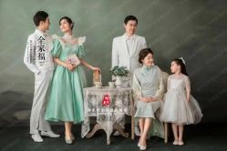 -时光纪亲子全家福照相馆(静安店母女写真父母纪念照)