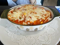马苏里拉芝士焗猪扒饭-标记Jane's kitchen(平桥直街店)