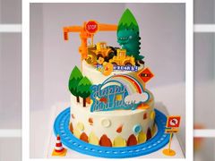 -咖咖熊蛋糕定制·英国蓝风车动物性淡奶油