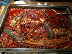 香辣味烤鱼-探鱼·鲜青椒爽麻烤鱼(北京路天河城店)
