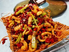干煸鱿鱼须-大眼锅贴水饺(河东店)