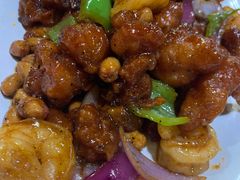 椒香虾仁爆鸡球-陈傻子餐厅(世纪都会店)