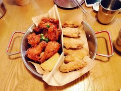 炸鸡翅一半一半-富乐满韩国正宗炸鸡韩国料理(虹泉路店)
