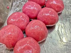 火龙果芝士肉松青团-北大学一食堂
