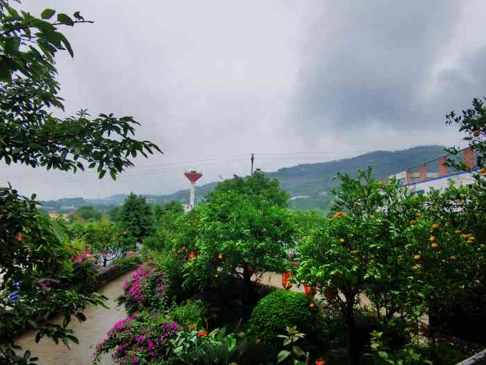 盘果山庄-"这是一家农家乐,能钓鱼,有一个所谓的玻璃.