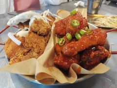 炸鸡一半一半-富乐满韩国正宗炸鸡韩国料理(虹泉路店)