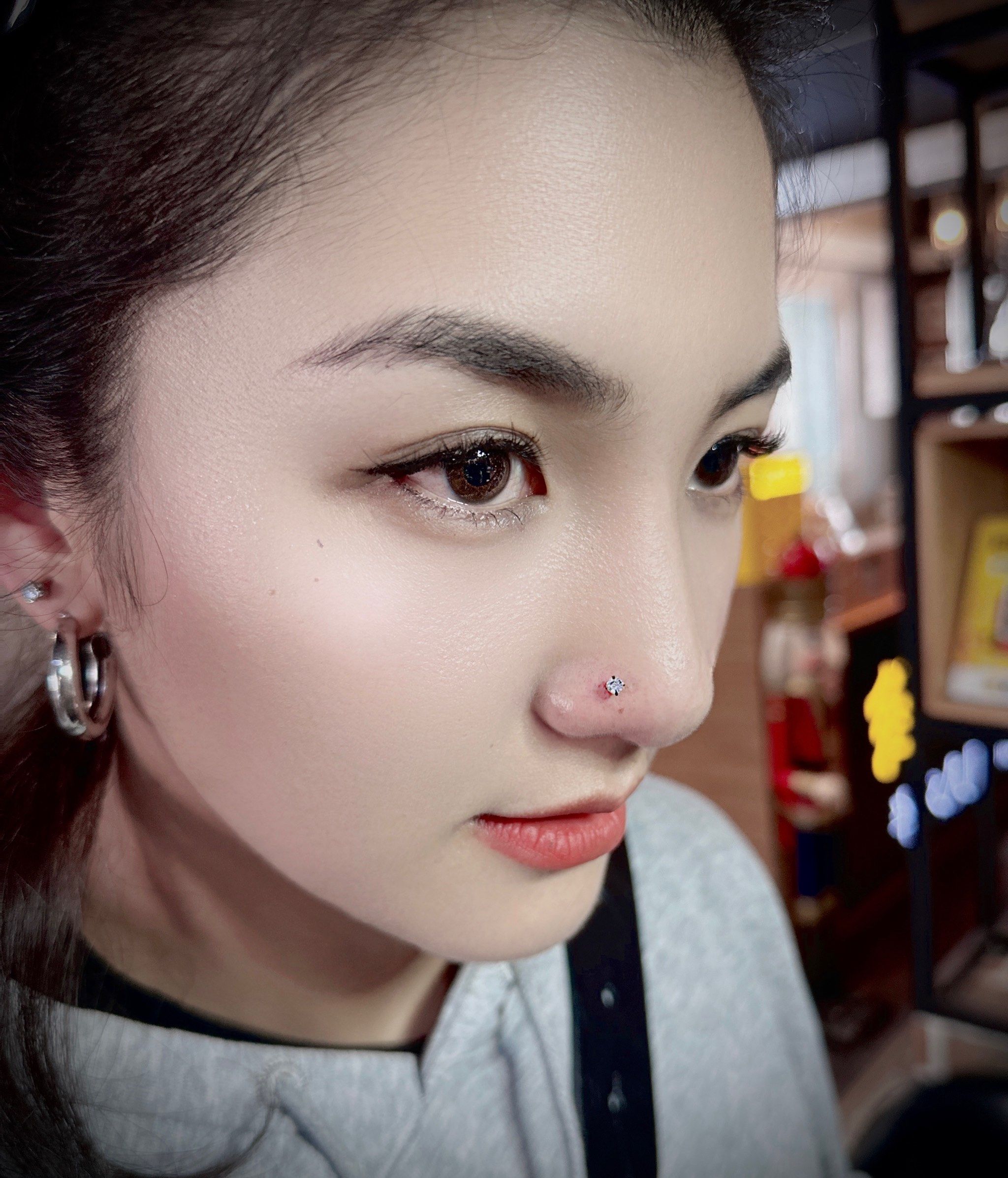 自拍照/美美的鼻钉