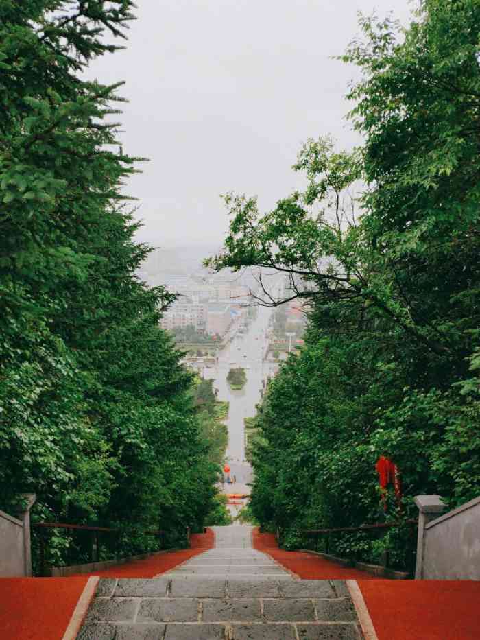 北山公园-"第一次来敦化,有点陌生,先去了一下中心市.