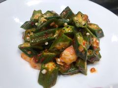 凉拌秋葵-船梆煮•蒸汽海鲜·炉火烤肉(五四广场店)
