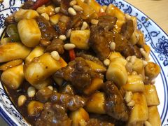 松子牛肉炒年糕-兔爸私家小厨(新北万达店)