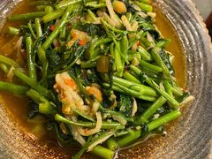 酸笋炒空心菜-浩海火燒雲傣家菜(静安芮欧店)