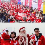 成都圣诞潮跑丨圣诞老人他竟然❗…坐老爷车