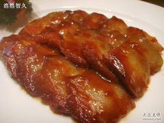 蜜汁叉烧近景-悦隆酒店-中餐厅