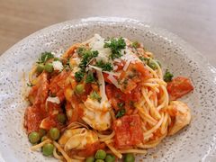 意式细面配培根青豆番茄酱-wagas(暖山店)