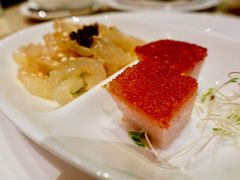 脆皮烧肉伴鱼子酱海蜇丝-8餐厅(新葡京酒店)