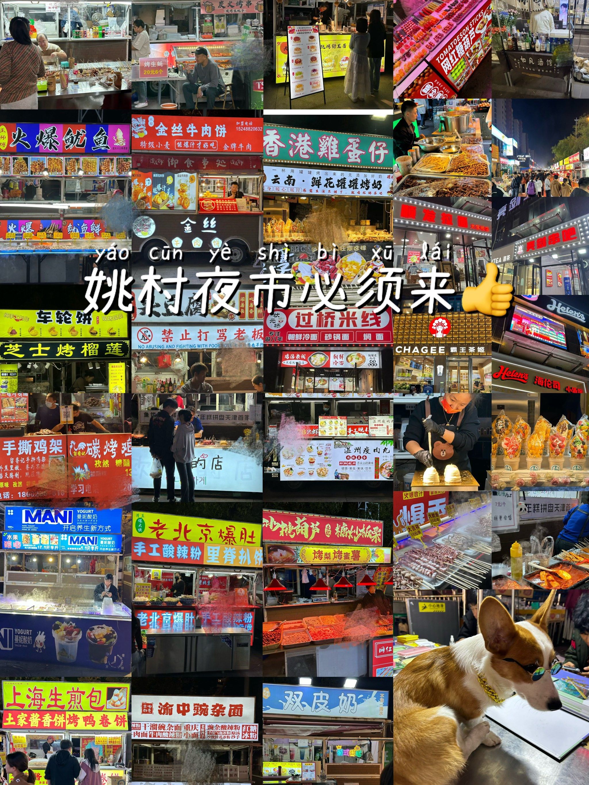 姚村夜市|带10个肚子你都吃不过来[惊叹]