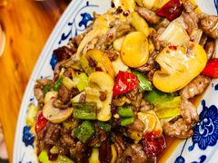 蘑菇炒牛肉片-九九牛肉馆(南山路店)