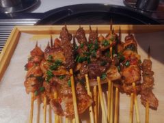 -山野的朋友露营炭火烤肉