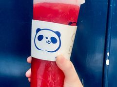 草莓小西米-茶百道(新城市广场店)