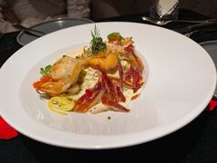 炙烤元贝风干火腿面-wann lounge 低温慢煮牛排·清吧