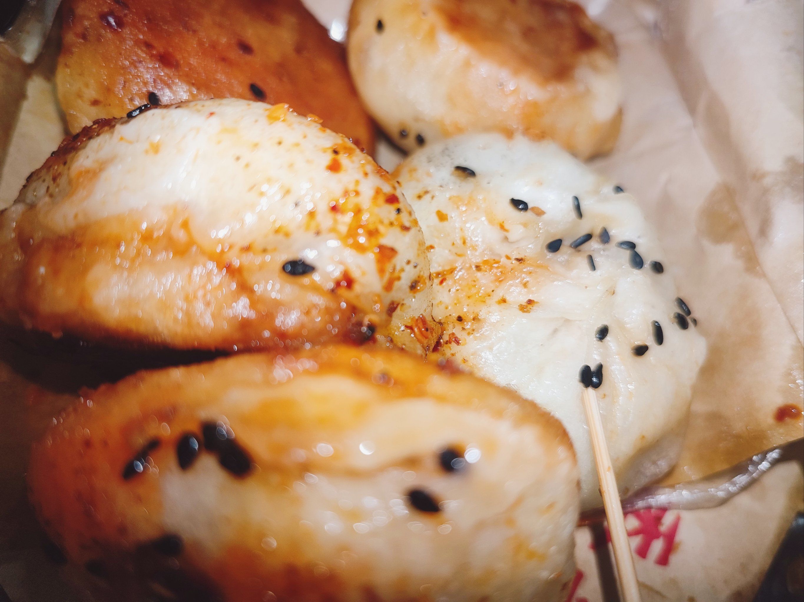 肉馅超大的生煎包